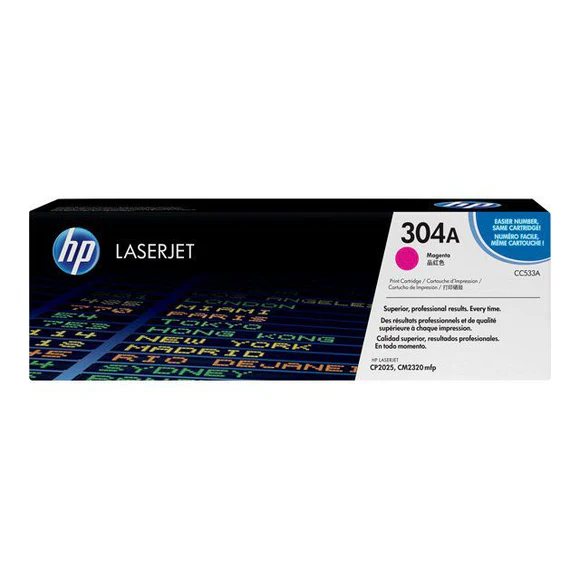 TÓNERS ORIGINALES HP 304A COLOR – CIAN, MAGENTA Y AMARILLO