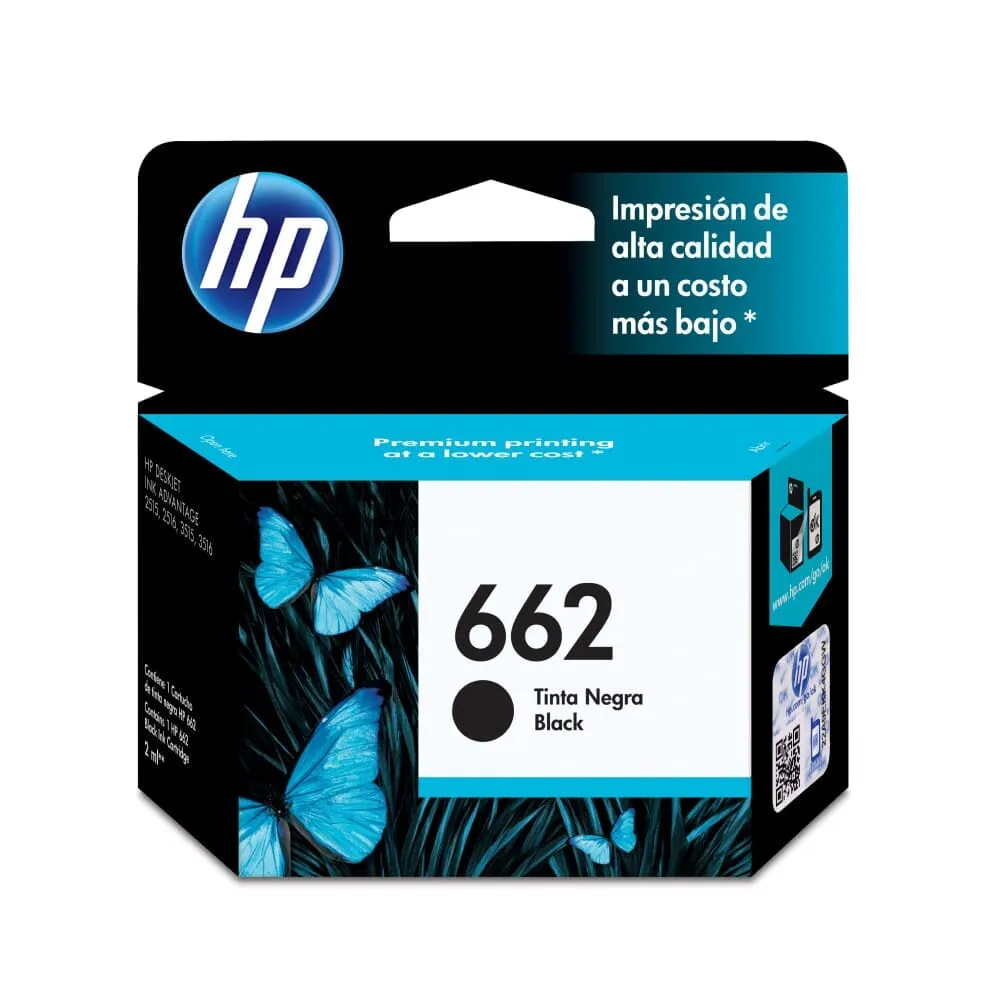CARTRIDGE HP 662 NEGRO